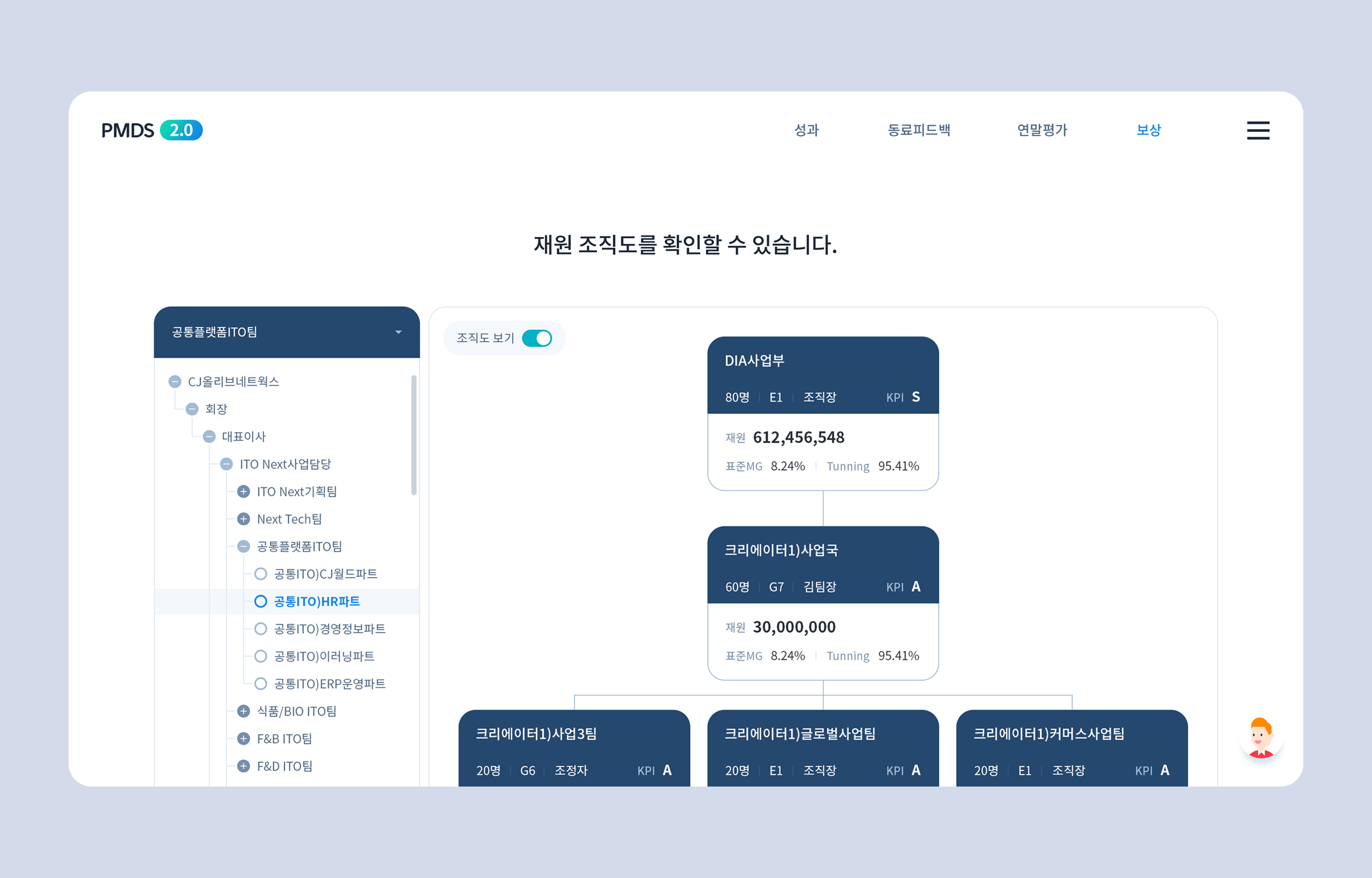 CJ 임직원 평가 시스템 프로젝트 이미지 8